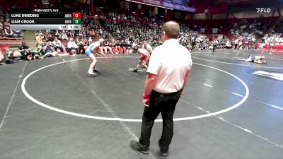 215 lbs D1/d2/d3 Finals (sat 3:00 P.m.) - Liam Crook, Kaukauna vs Luke Driedric, Arrowhead