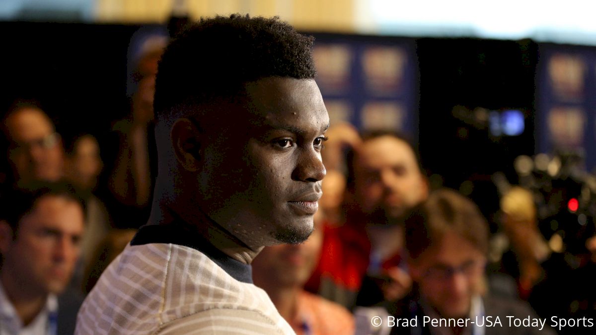 Zion Williamson & Ja Morant At NBA Media Day