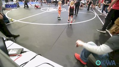 45 lbs Quarterfinal - Lane Pankaskie, Claremore Wrestling Club vs Scarlett Bay, Sperry Wrestling Club