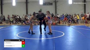 91 lbs Consolation - Gentry Shelton, Team Tulsa vs Ava Granados, Lions