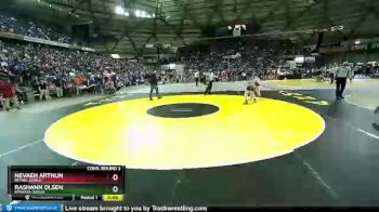 Girls 130 lbs Cons. Round 3 - Nevaeh Arthun, Bethel (Girls) vs Rashann Olsen, Ephrata (Girls)