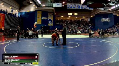 113 lbs Quarterfinal - Marcos Asan, Bergen Catholic vs Rylan Seacrist, Brecksville