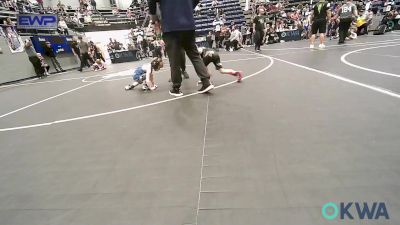 43 lbs Final - Ryder Hall, Tecumseh Youth Wrestling vs Baylor Myers, Bridge Creek Youth Wrestling