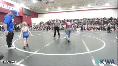 40 lbs Rr Rnd 3 - Vivian Manley, Perry Wrestling Academy vs Presley Edge, Piedmont