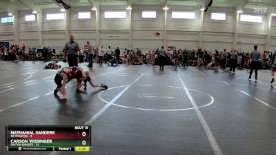 96 lbs Round 3 (10 Team) - Carson Wissinger, Dayton Bandits vs Nathanial Sanders, 84 Athletes