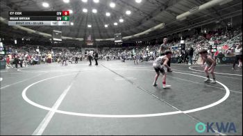 55 lbs Semifinal - Cy Cox, Coweta Tiger Wrestling vs Bear Bryan, Coweta Tiger Wrestling