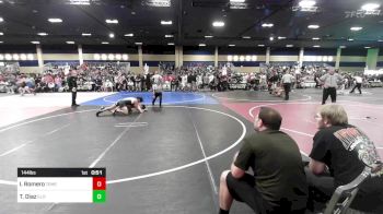 144 lbs Round Of 128 - Isaiah Romero, Temecula Valley WC vs Titus Diaz, Elite WC Hawaii