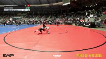 66 lbs Consi Of 8 #1 - Naomi Gustafson, Top Rank vs Ava Barber, Alber Athletics