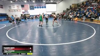 190 lbs Quarterfinal - Tres Pickerd, Lander Valley vs Tucker Sides, Natrona County