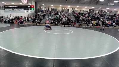 105 lbs Cons. Round 4 - Colton Benwell, Wentzville vs Jeremiah Thompson Jr, The Hideout