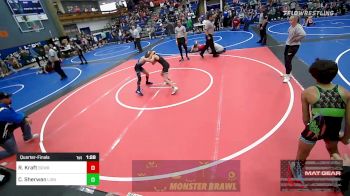 76-80 lbs Quarterfinal - Ryken Kraft, Bridge Creek Wrestling vs Carson Sherwan, Lions Wrestling Academy