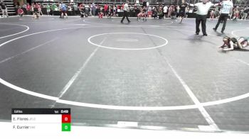 52 lbs Consi Of 8 #1 - Elijah Flores, Jflo Trained vs Fletcher Currier, East Kansas Eagles