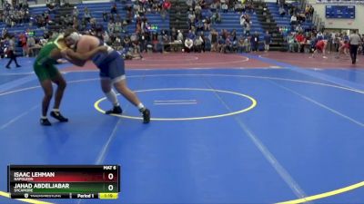 285 lbs Quarterfinal - Jahad Abdeljabar, SYCAMORE vs Isaac Lehman, NAPOLEON