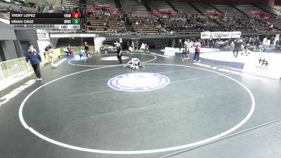 120 lbs Cons. Sub-quarters - Trent Lopez, Vacaville High School Wrestling vs Uriah Cruz, Savage House Wrestling Club