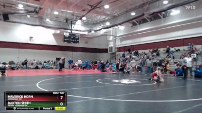 56-58 lbs Quarterfinal - Daxton Smith, Perry Meridian WC vs Maverick Horn, Monrovia WC