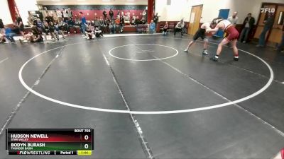 150 lbs Semifinal - Bodyn Burash, Thunder Basin vs Hudson Newell, Star Valley