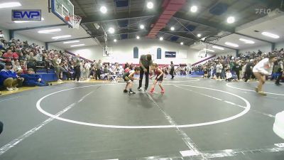 64 lbs Round Of 16 - Seara Dickson, Owasso Takedown Club vs Marshall Ross, Beggs Youth Wrestling Program