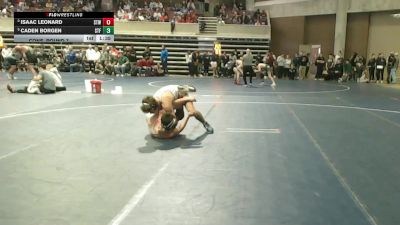145 Championship Bracket Cons. Round 7 - Isaac Leonard, Stillwater vs Caden Borgen, St. Francis