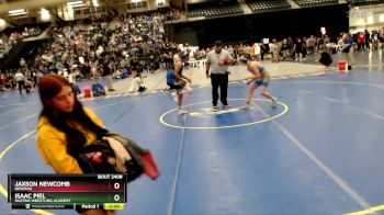 125 lbs Cons. Round 2 - Jaxson Newcomb, Newman vs Isaac Piel, Hastins Wrestling Academy