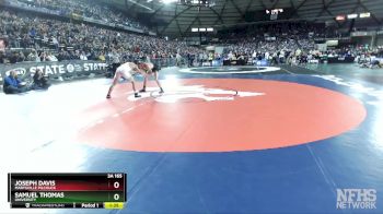 3A 165 lbs Semifinal - Samuel Thomas, University vs Joseph Davis, Marysville Pilchuck