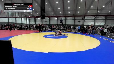 Junior Boys GR - 190 lbs Cons. Round 3 - Nicholas Maira, HI vs Asa Knutson, WA