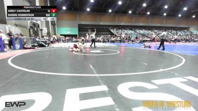 100 lbs Consi Of 16 #2 - Arely Castelan, Team Coalinga vs Sherri Robertson, Kodiak Wrestling