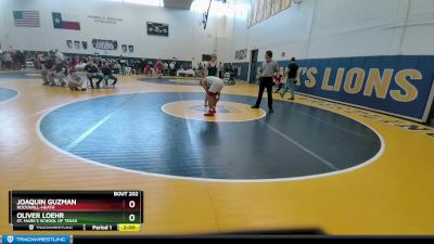 150 lbs Quarterfinal - Oliver Loehr, St. Mark`s School Of Texas vs Joaquin Guzman, Rockwall-Heath