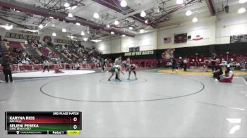 170 lbs 3rd Place Match - Karyna Rios, Oak Hills vs Selieni Peseka, Long Beach Poly