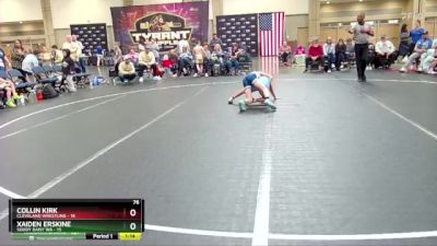 76 lbs Round 2 (8 Team) - Collin Kirk, Cleveland Wrestling vs Xaiden Erskine, Soddy Daisy WA