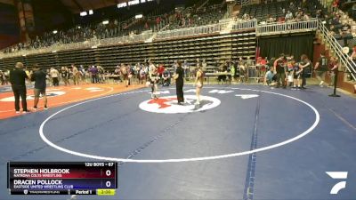 67 lbs Cons. Semi - Stephen Holbrook, Natrona Colts Wrestling vs Dracen Pollock, Eastside United Wrestling Club