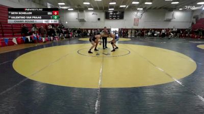 159 lbs Champ. Round 1 - Seth Scheller, Ukiah vs Valentino Van Praag, Tamalpais