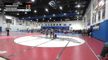115 Girls Champ. Round 1 - Audrina Beltran, Central Union vs Chloe Holguin, University City