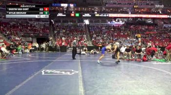 1A-150 lbs Cons. Round 2 - Dustin Van Oort, West Sioux, Hawarden vs Wylie Brokaw, Lenox