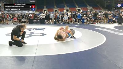 150 lbs Cons. Quarters - Grayson Hostetter, Pennsylvania vs Nico Marchetti, New Jersey