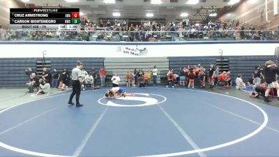 76 lbs 5th Place Match - Carson Montenegro, Homedale Wrestling Club vs Cruz Armstrong, Sublime Wrestling Academy