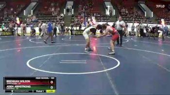 155 lbs Cons. Round 2 - Brennan Wilson, John Glenn vs Aden Armstrong, Hastings