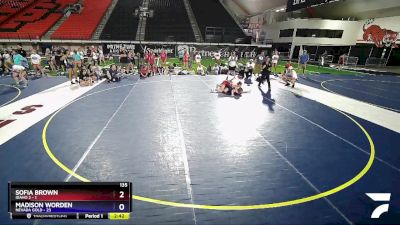 135 lbs Quarters & Wb (16 Team) - Sofia Brown, Idaho 2 vs MADISON WORDEN, Nevada GOLD