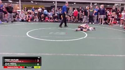 64 lbs Placement (4 Team) - Jojo Medal, Mat Assassins Grey vs Mikey Butler, U2 Upstate Uprising Blue