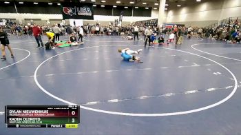 100 lbs Quarterfinal - Dylan Nieuwenhuis, Michigan Grappler Training Center vs Kaden Oldroyd, Westlake Wrestling Club