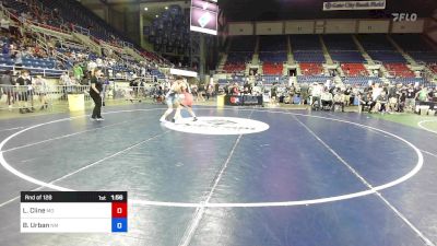 120 lbs Rnd Of 128 - Luke Cline, MO vs Braelyn Urban, NM