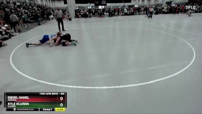 165 lbs Cons. Round 2 - Kyle Kujawa, Illinois vs Diesel Hanel, Arizona