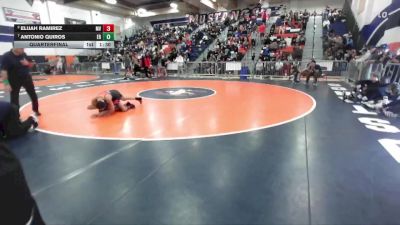 106 lbs Quarterfinal - Antonio Quiros, Eleanor Roosevelt vs Elijah Ramirez, Mission Viejo