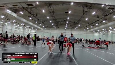 80 lbs Round 1 - Sydney Daxberger, MAYO QUANCHI vs Alexa Hegg, Legend WC