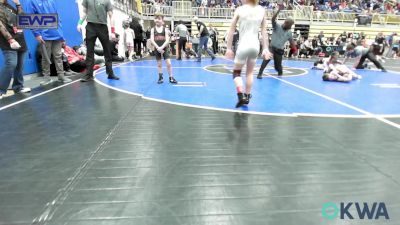 55 lbs Semifinal - Xander Davis, Keystone Kids Wrestling Club vs Indy Depperschmidt, Cowboy Wrestling Club