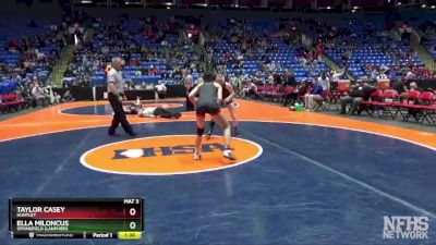 110 lbs Cons. Round 1 - Ella Miloncus, Springfield (Lanphier) vs Taylor Casey, Huntley