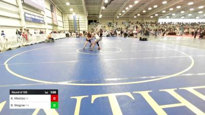 120 lbs Round Of 128 - Alexander Mestas, SC vs Bradley Wagner, PA