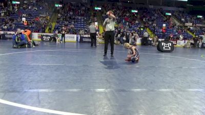 46 lbs Round Of 32 - Carson Currie, West Branch vs Cole Wells, Keystone