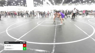 157 lbs Consolation - Adrian Zarate, Silverback WC vs Javan Bishara, No Team