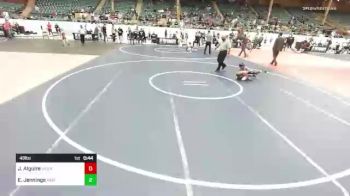 49 lbs Semifinal - Jd Alguire, Wolfpack Wr Ac vs Ellis Jennings, Misfits