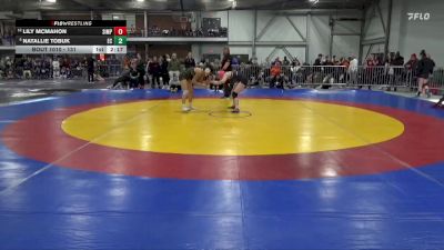 131 lbs Champ. Round 1 - Natallie Tobuk, Eureka vs Lily McMahon, Simpson